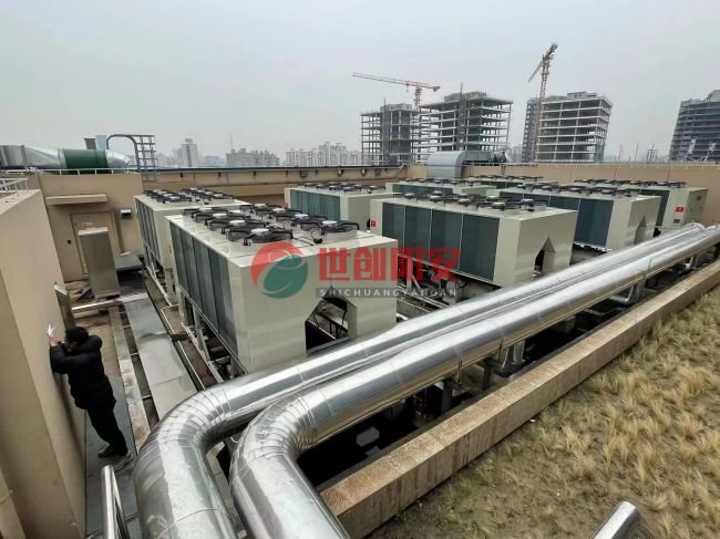 上海闵行办公楼风冷热泵机组降噪