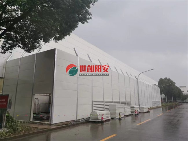 一汽无锡柴油机厂风冷热泵机组降噪